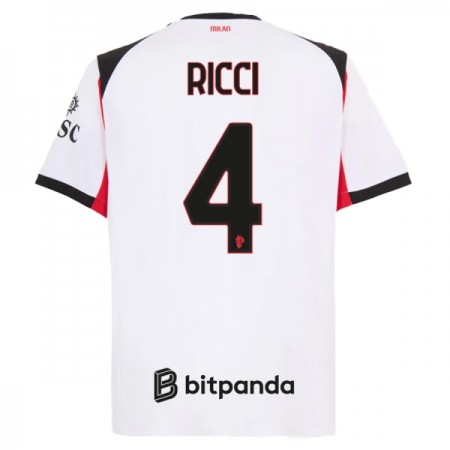 Virallinen pelipaita AC Milan Ricci 4 Vieras 2025-26 Lyhythihainen - Miesten